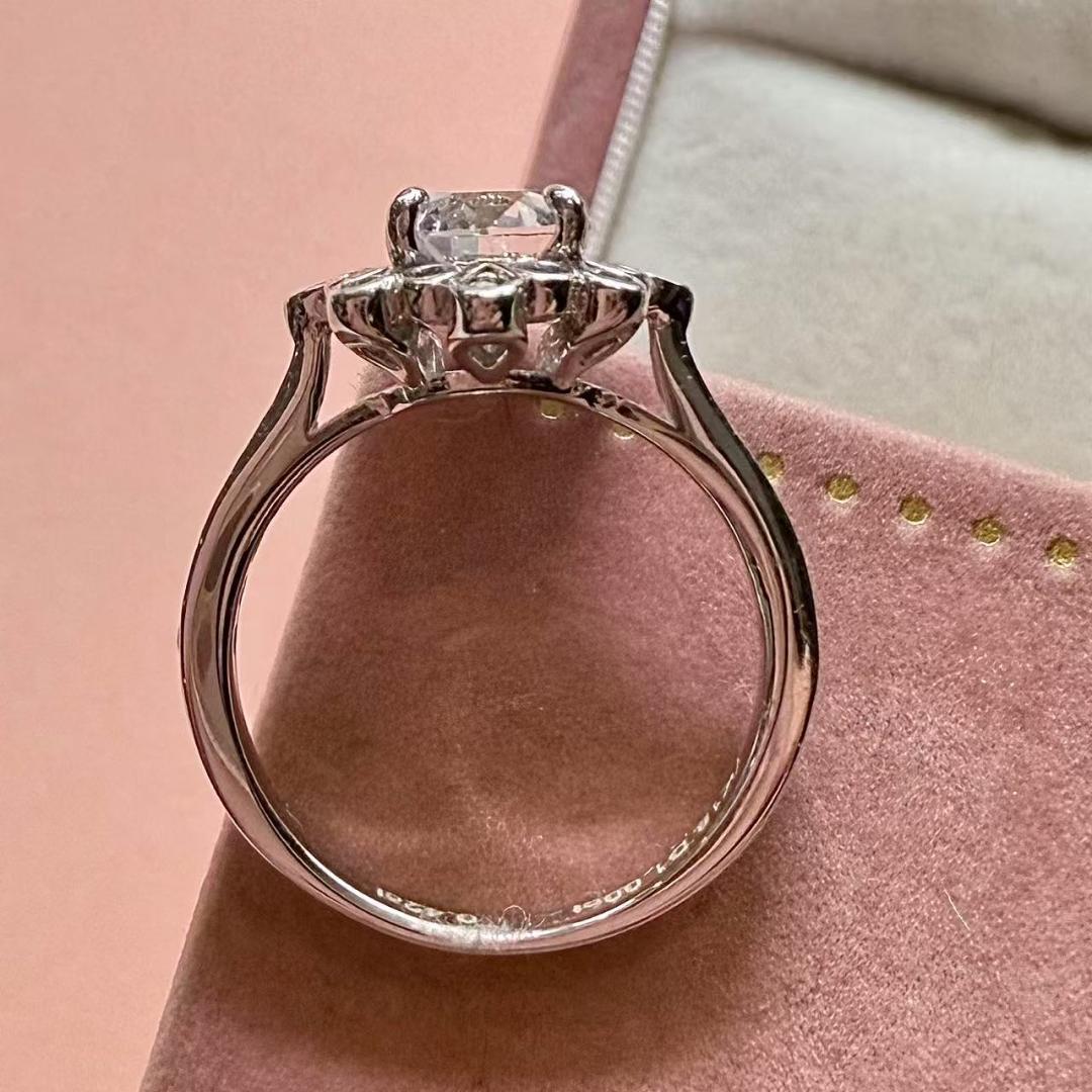 超人気の雑貨店 金 K18 天然ダイヤモンドリング サイズ12 D1.00ct ダイヤモンド アクセサリー