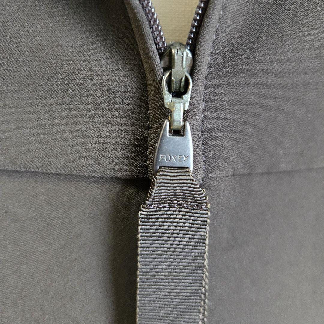 美品 フォクシー FOXEY NEWYORK 40 ワンピース ノースリーブ