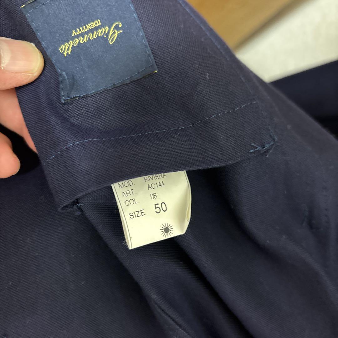 Gianmetto ネイビー シャツジャケット