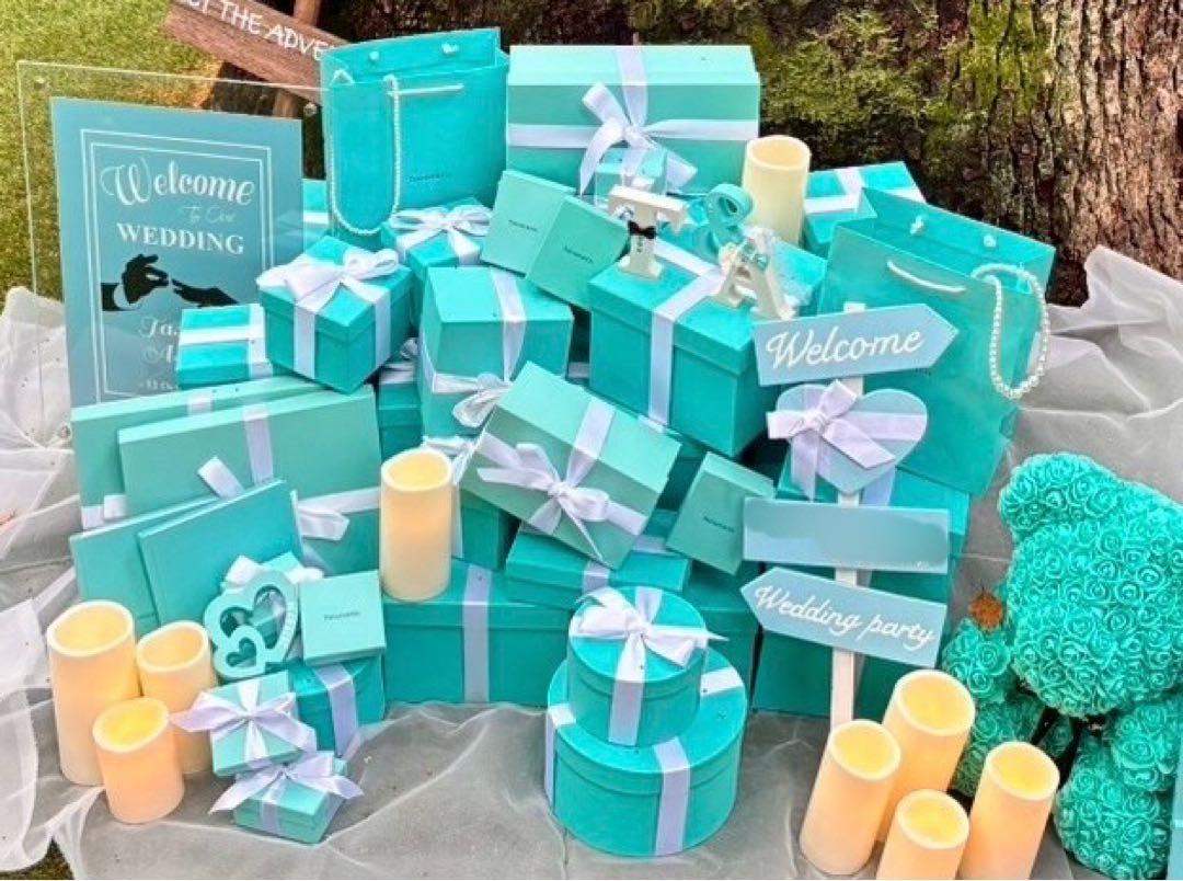 ティファニーBOX Tiffany婚　ティファニーブルー　ウェルカムスペース