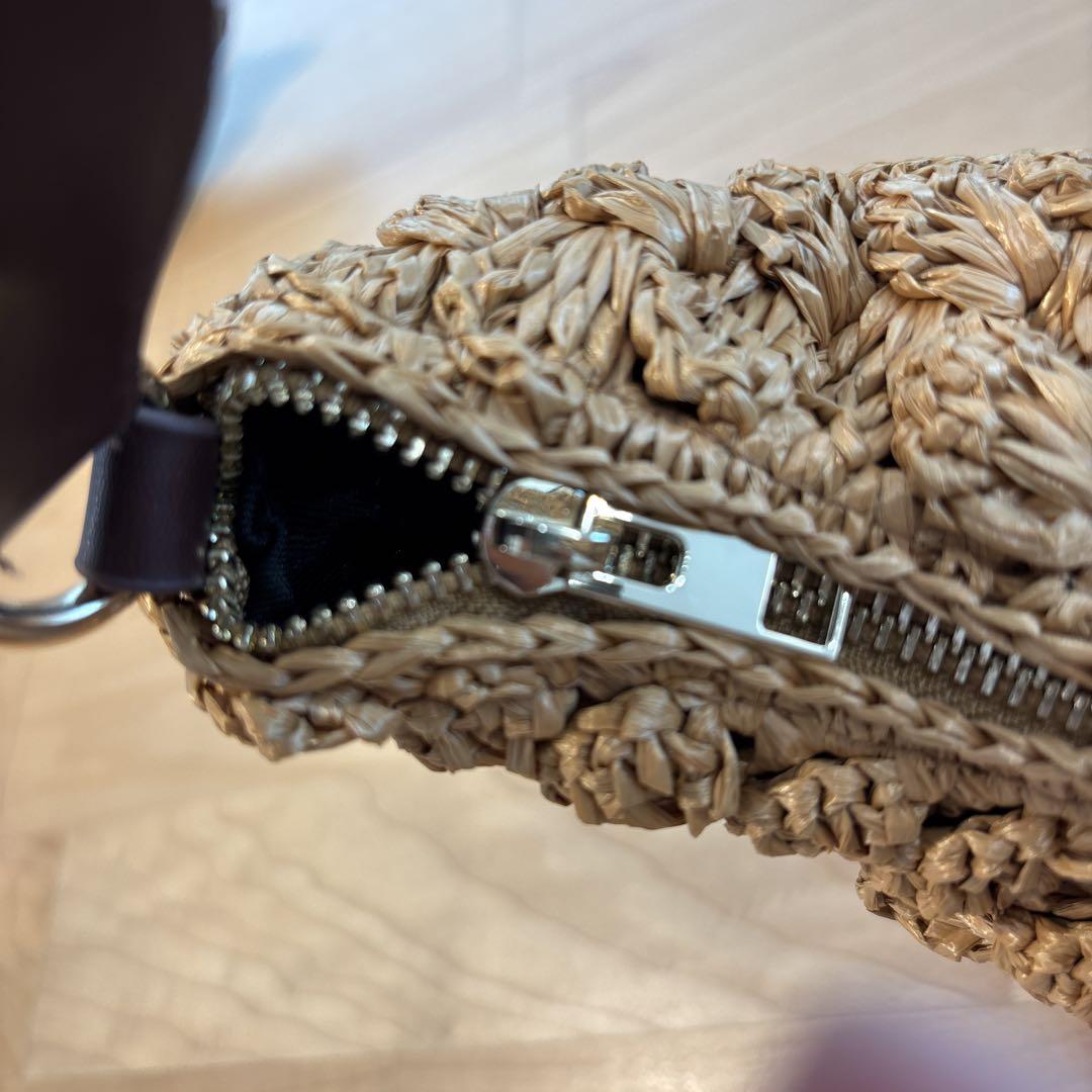 【新品未使用】ZARA かごバッグ 編み込みハンドババッグ