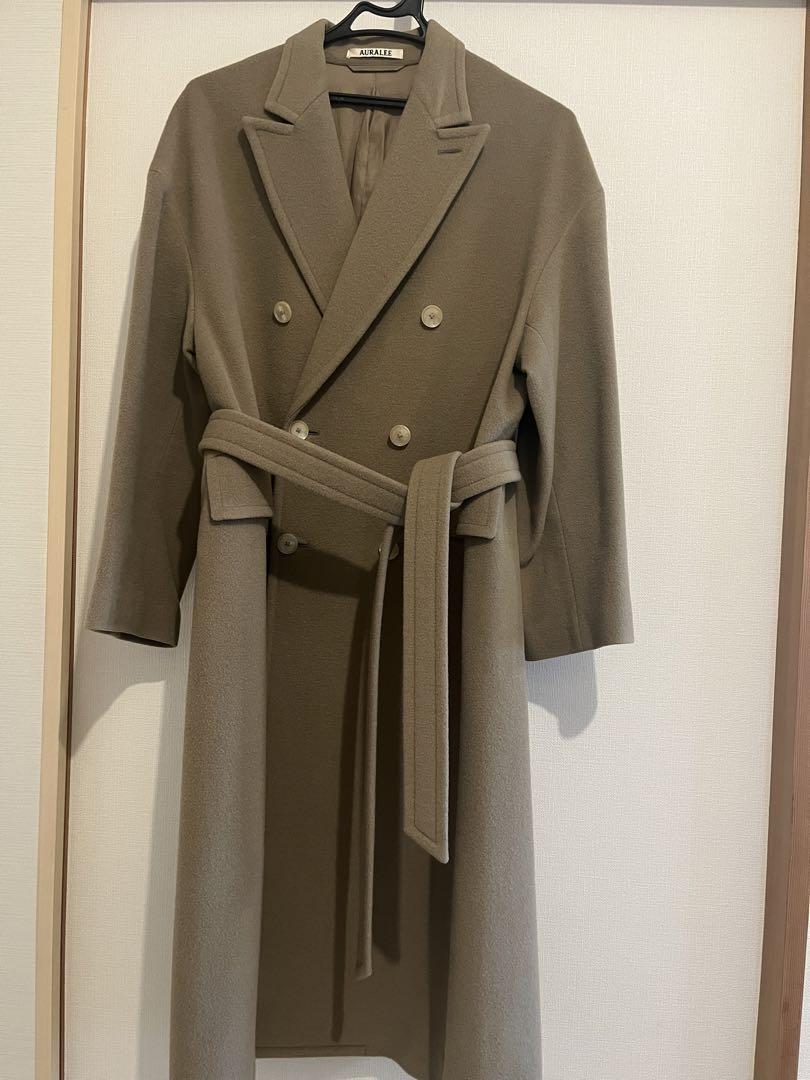 オーラリー　カシミヤウールダブルコート