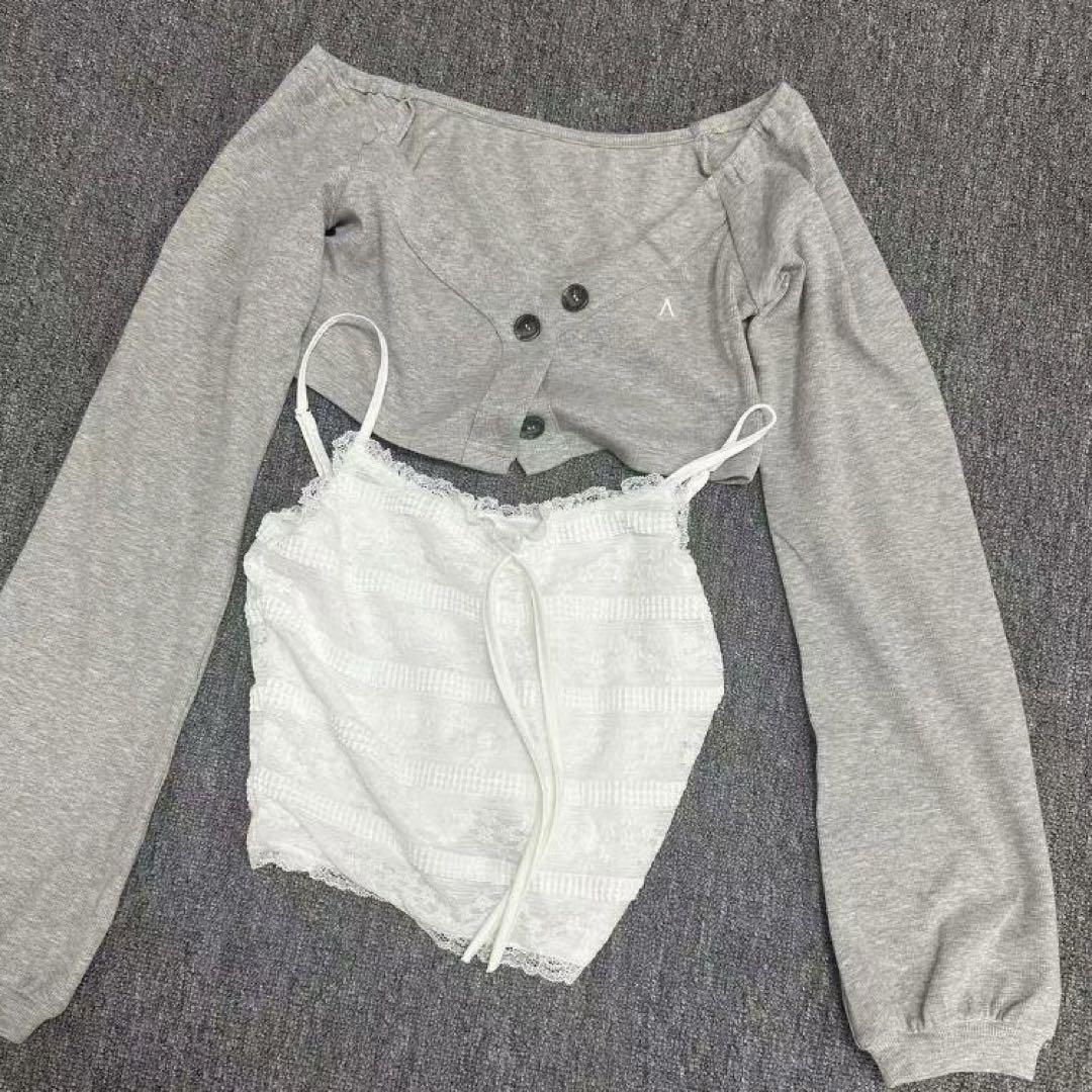 andmary Clala layered set トップス
