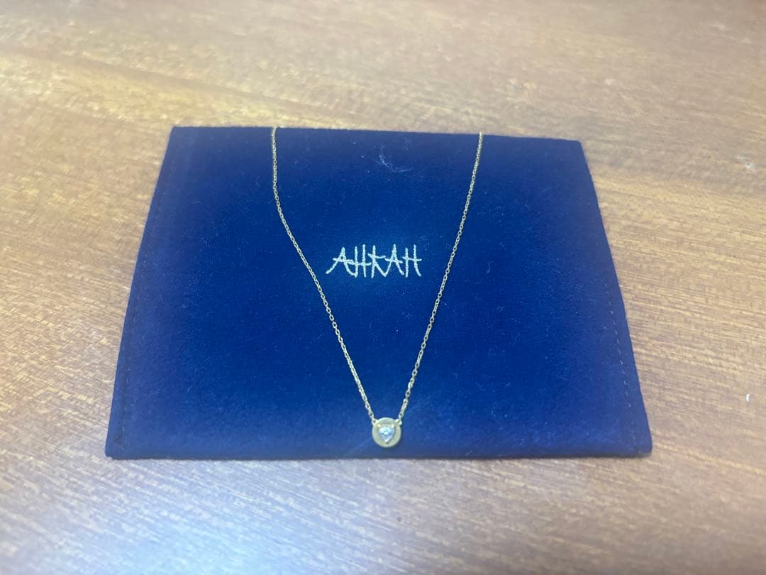 AHKAH 純金ネックレス ハート型