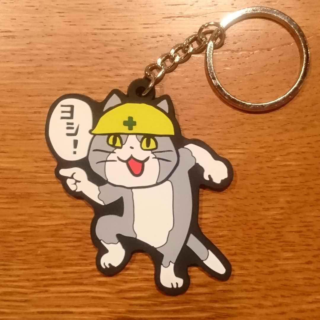 現場猫 ラバーストラップ キーホルダー