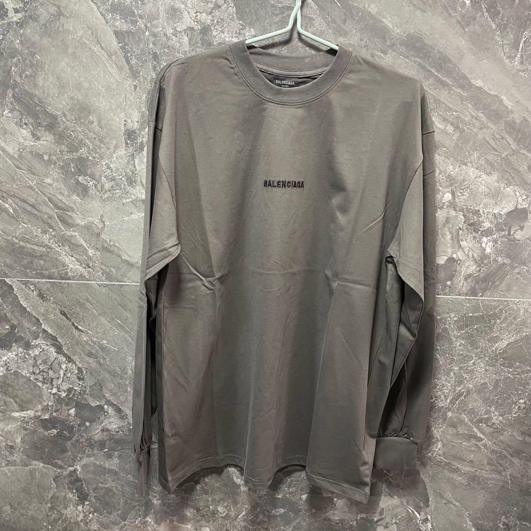 極美品BALENCIAGA  バレンシアガ ロゴ 長袖Tシャツ Mサイズ即日発送