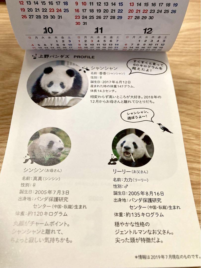 2020日めくり! 毎日シャンシャン366日カレンダー☆ - メルカリ