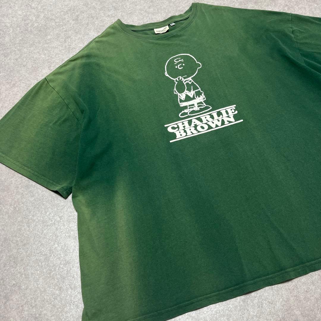 フェード 古着 PEANUTS ピーナッツ チャーリーブラウン Tシャツ 4L