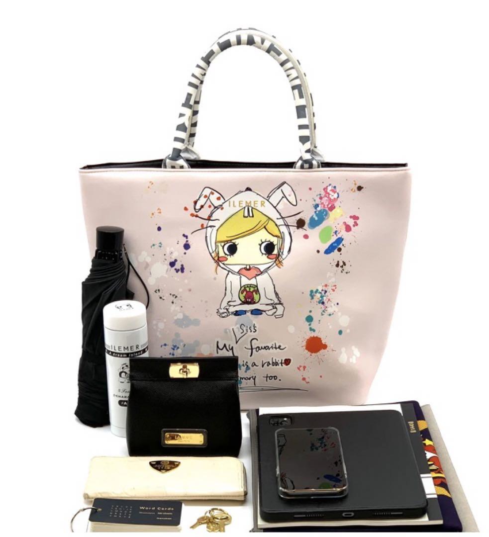 品揃え豊富で ILEMER LUNLUN着ぐるみ(ラビット) トートバッグ バッグ