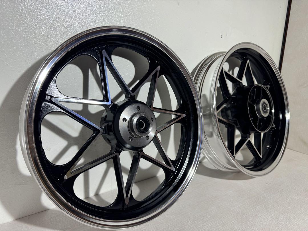 ゼファーX ホイール前後セット 黒 Black 外装 パーツ 新品未使用