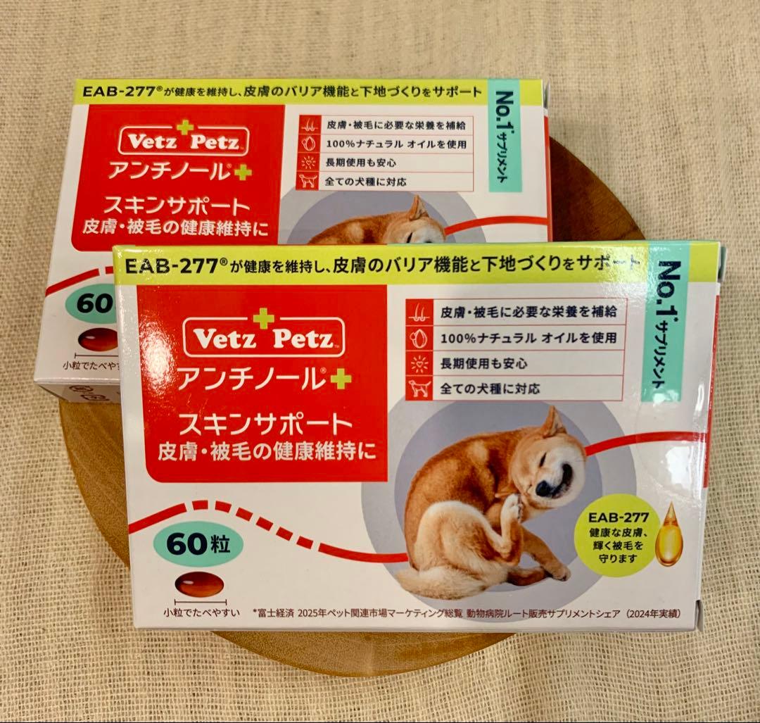 アンチノールスキンサポート（未開封）60粒×2箱