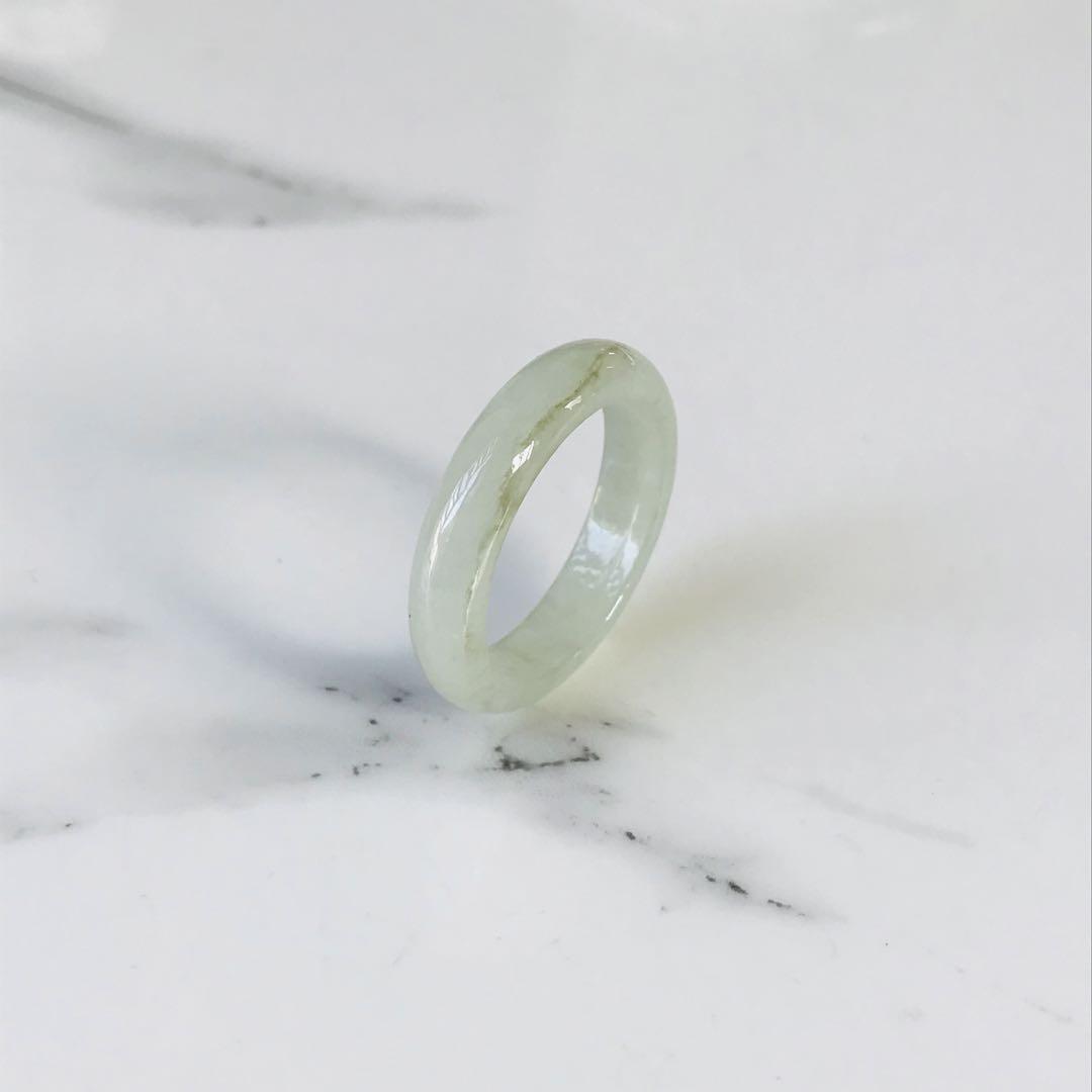 一点物】 翡翠 リング ミャンマー産 Jade くりぬきリング