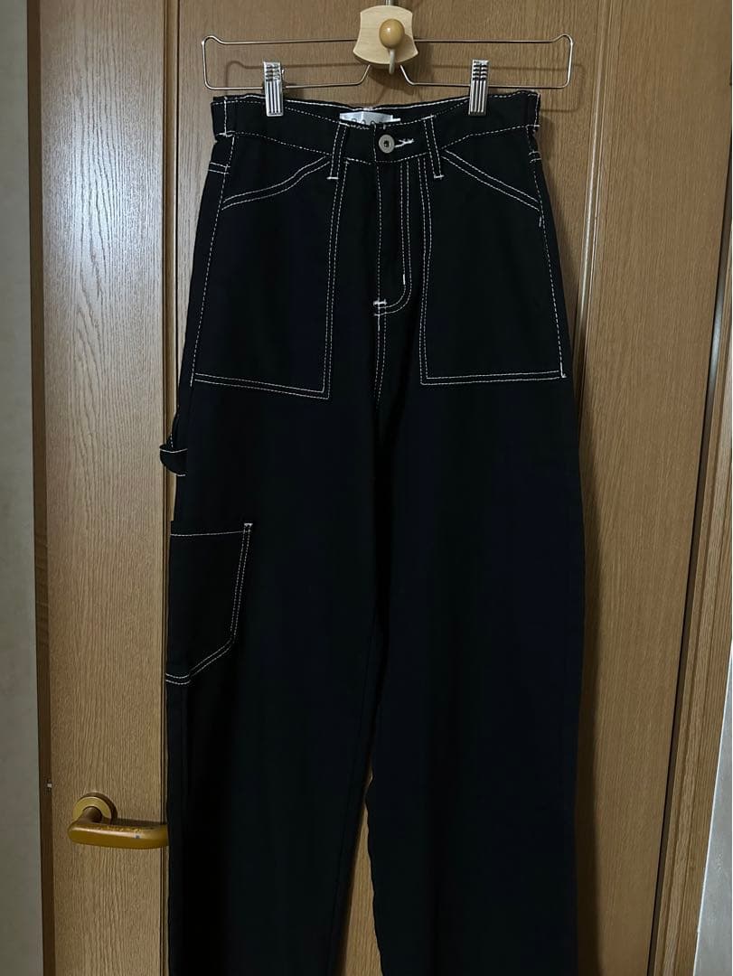 NUGU hoop POOLLAUG 黒 デニム ストレートパンツ