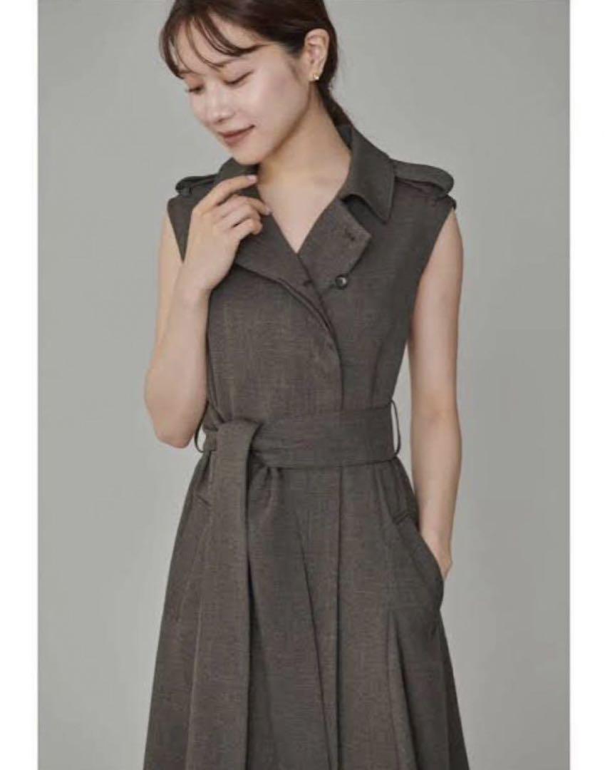 L\'or sleeveless coat dress