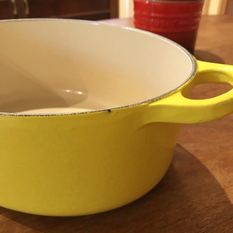 ○廃盤色イエロー美品○ LE CREUSET ル・クルーゼ ココット