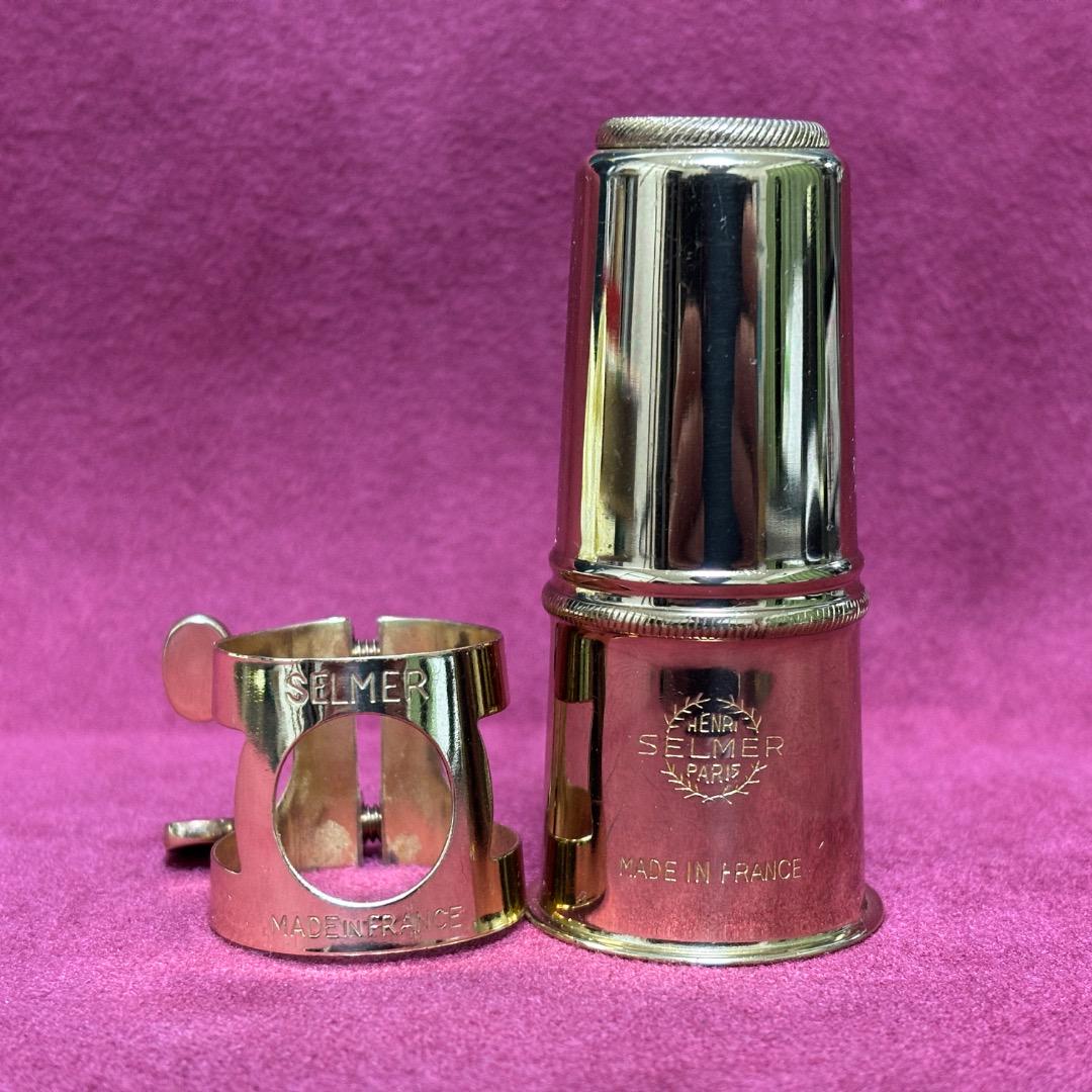 無料発送 アルト ビンテージ リガチャー&キャップ SELMER 管楽器・吹奏楽器