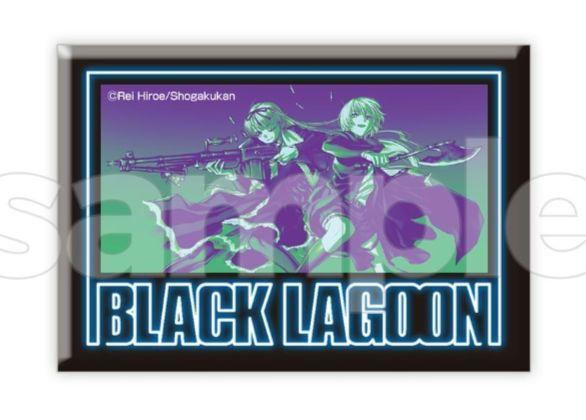 BLACK LAGOON DMMスクラッチ E賞 スクエア缶バッジ G 双子