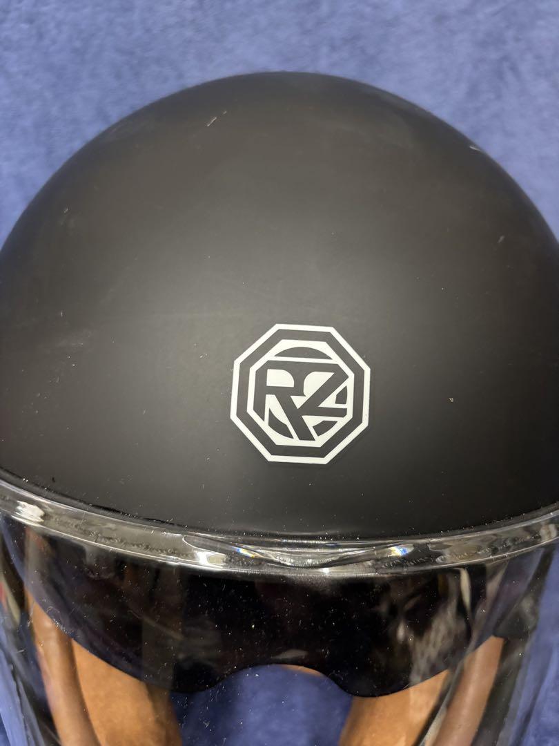 RZ フルフェイスヘルメット マットブラック RIDEZ Xヘルメット バイク用フルフェイスシールド付き マッド