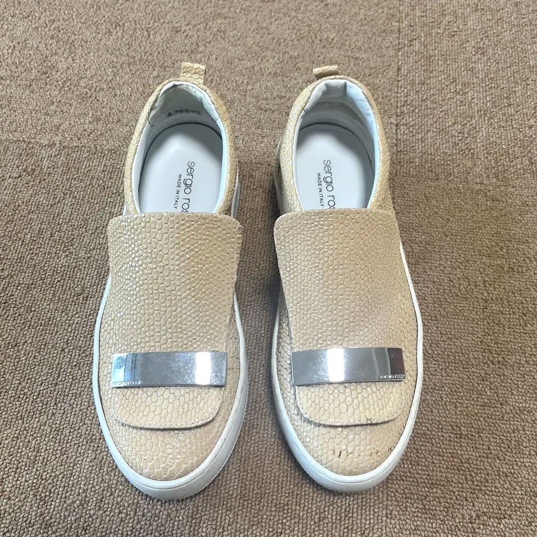 37サイズ24cmSergioRossi sr-1スニーカーセルジオロッシ