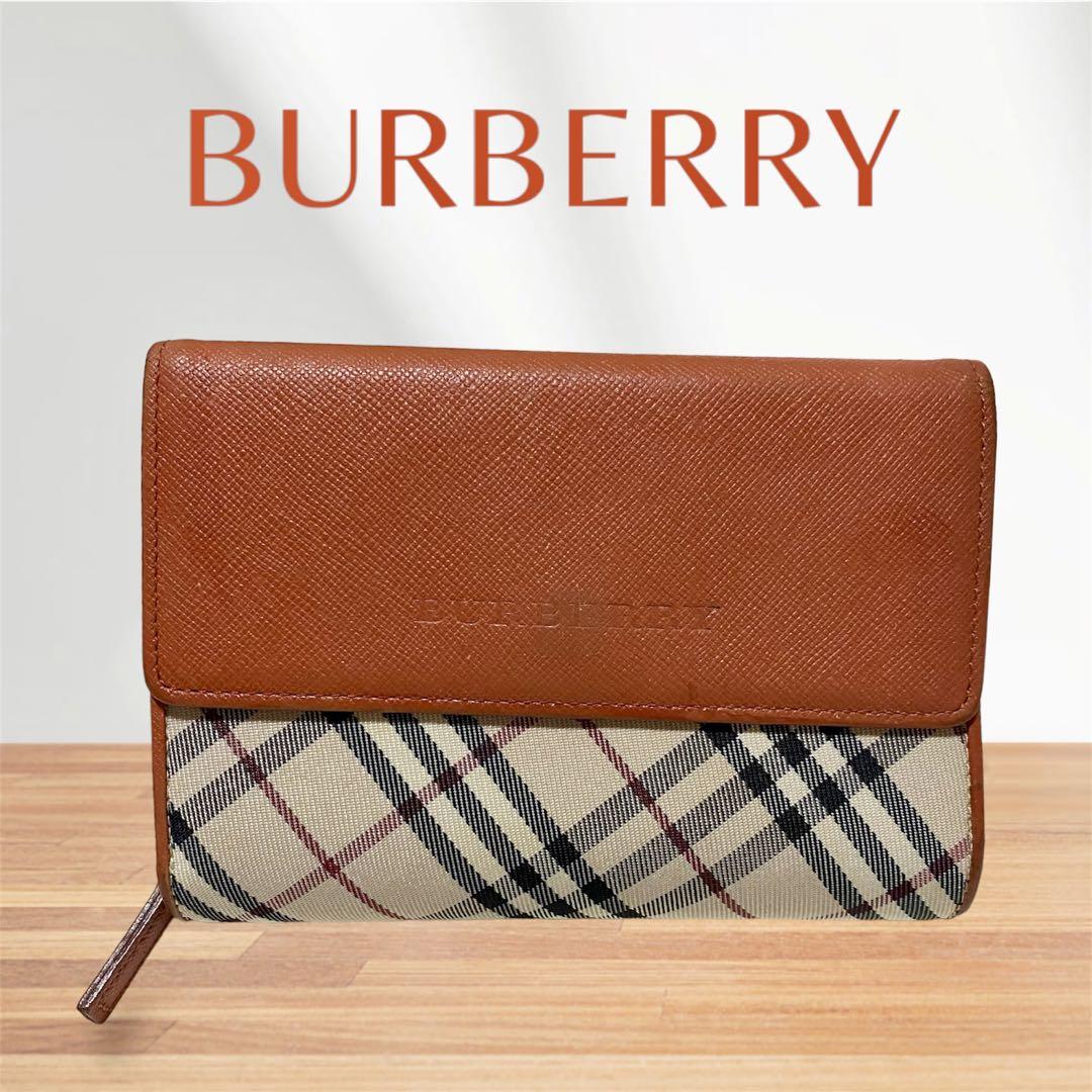 新しいスタイル Burberry ノバチェック 二つ折り ウォレット 財布 バーバリー 小物
