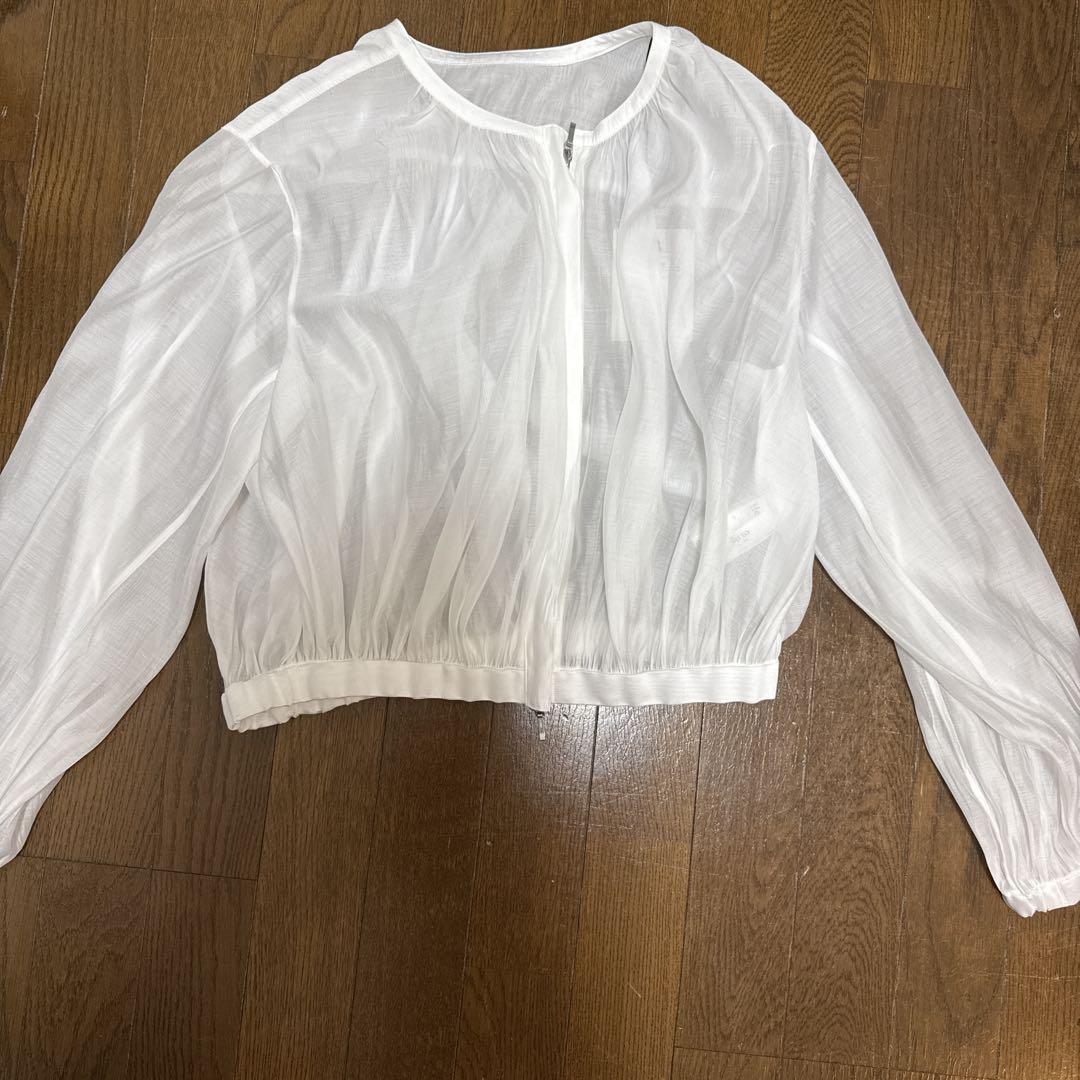 全信頼を寄せる to lip Her Crystal ホワイトM Blouson Veil ジャケット・アウター