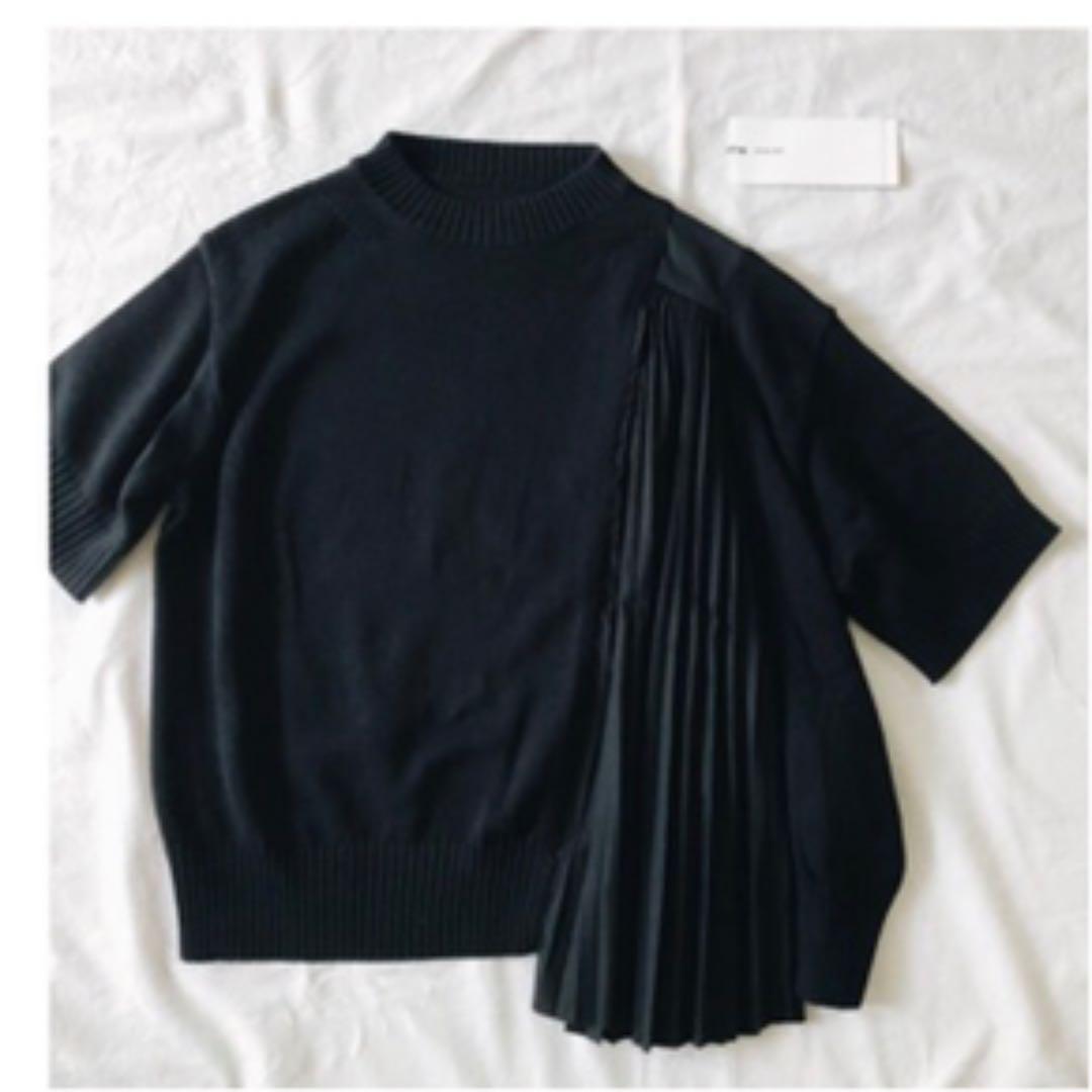 最も優遇 sacai サマーニット アシンメトリー トップス