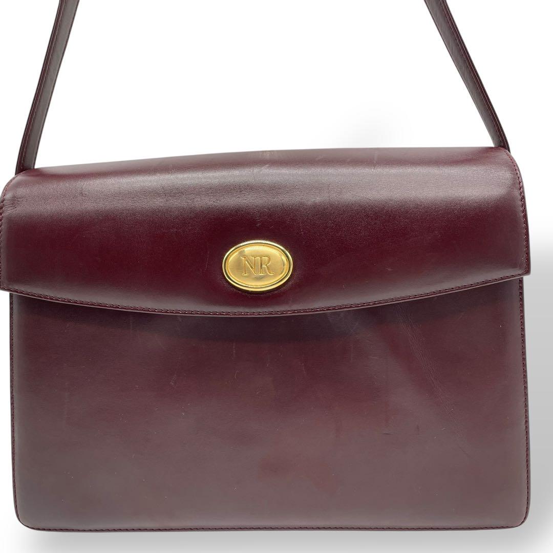 美品　NINA RICCI　ニナリッチ　ヴィンテージ　ショルダーバッグ　ボルドー