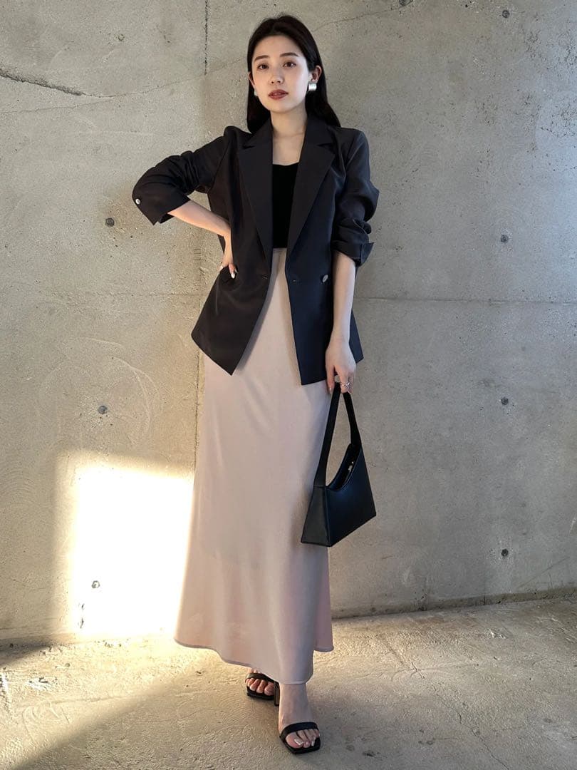 anuans サテンナロースカート pink Sサイズ anuans サテンナロースカート pink Sサイズ