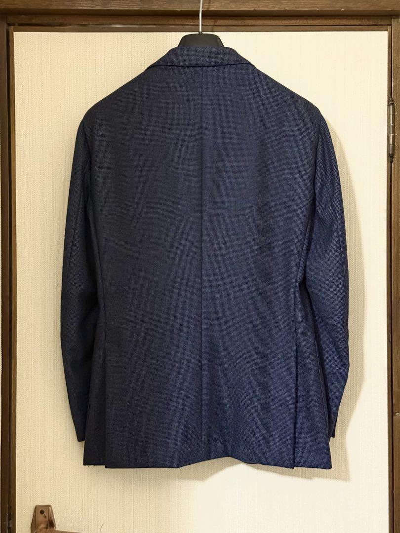 Boglioli Dover 46 ブルーマイクロチェック ジャケット ボリオリ