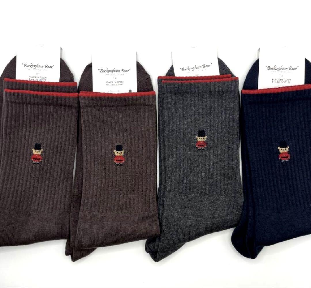 ☆新品☆ マッキントッシュフィロソフィー メンズ ソックス 4足