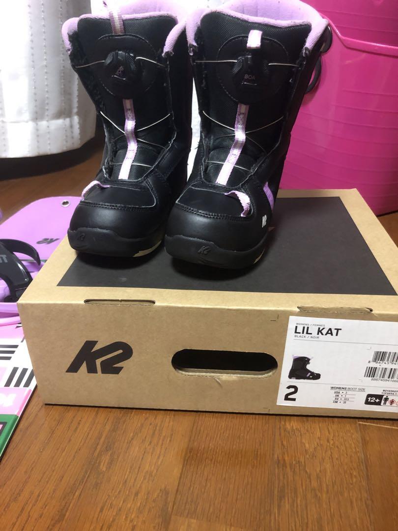 K2スノーボード　キッズLiL KAT3点セット