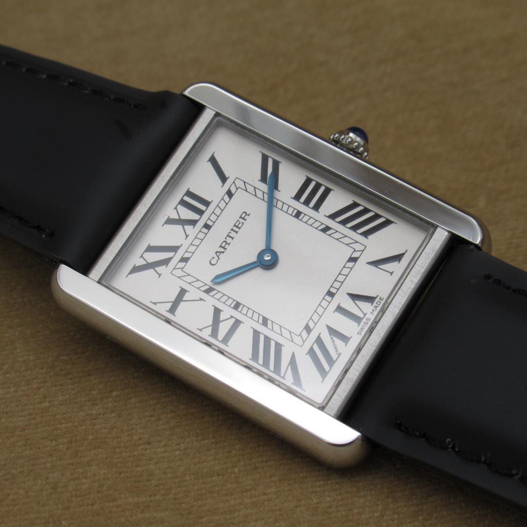 Cartier W5200003 タンク ソロ LM QZ 時計 ローマン 稼働