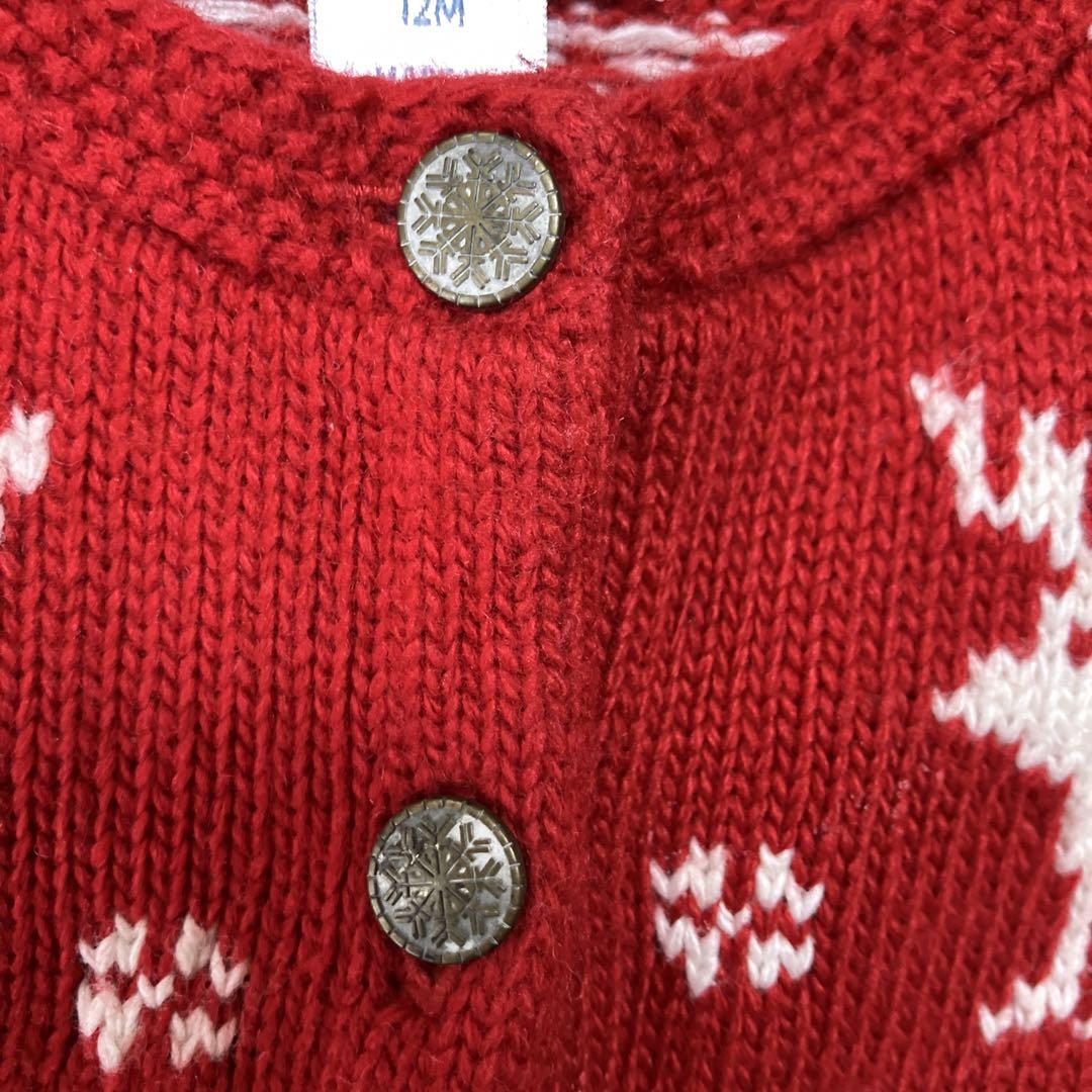Polo Ralph Lauren 赤 カーディガン フリル - メルカリ