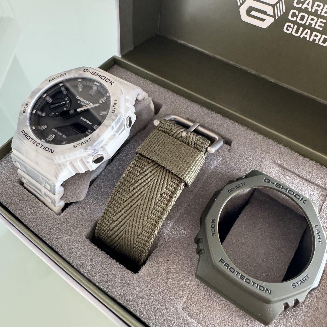新品未使用CASIO G-SHOCK カーボンコアガード　白　緑