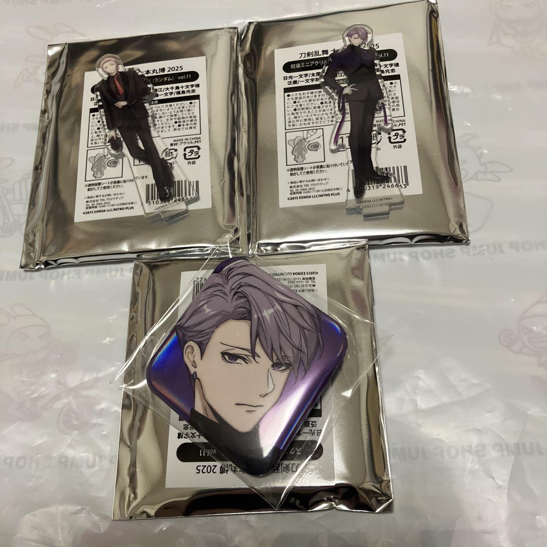 刀剣乱舞 大本丸博 スクエア缶バッジ ミニアクリルスタンド 村雲