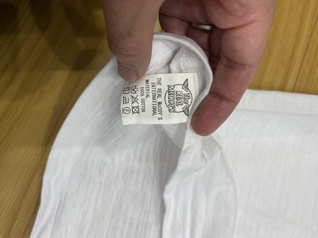 極美品 ザリアルマッコイズ スキブt m ホワイト ウエアハウス