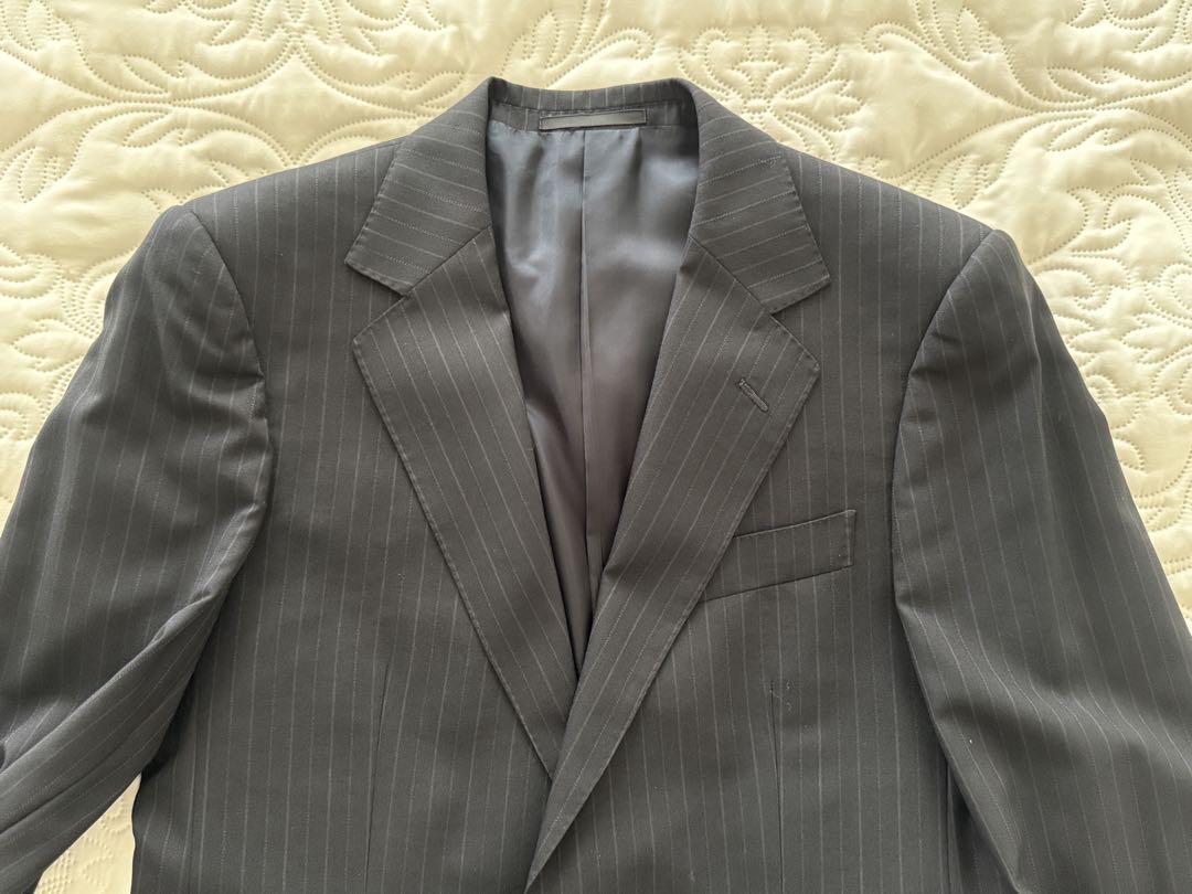 48サイズ☆GUCCI セットアップ スーツ☆ストライプ 黒(4) 48サイズ☆GUCCI セットアップ スーツ☆ストライプ 黒(4)