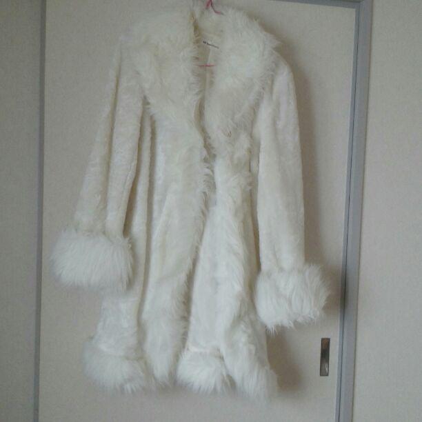 ZW COLLECTION フェイクファーコート ホワイト