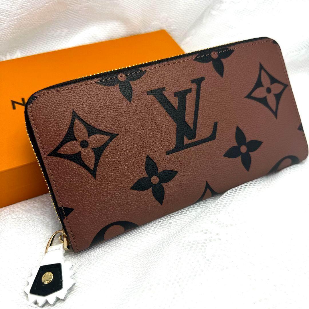 [希少品] LOUIS VUITTON モノグラムとレザーのコンビ 長財布 人気 希少◇Louis Vuitton モノグラム長財布 - メルカリ