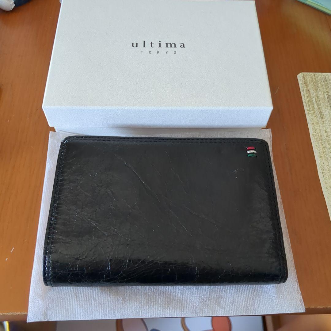【新品·未使用】メンズultima 二つ折り財布 黒