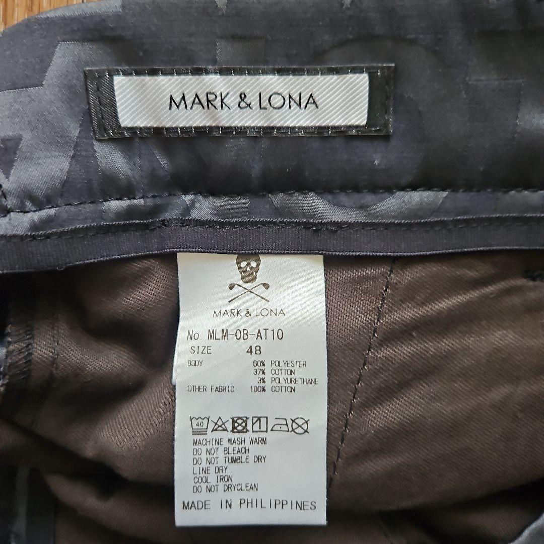 MARK & LONA ゴルフパンツ 48 ブラック