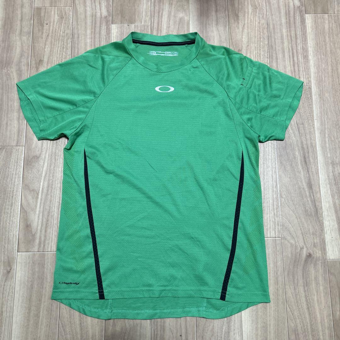 old oakley オークリー tシャツ グリーン y2k テック系 古着