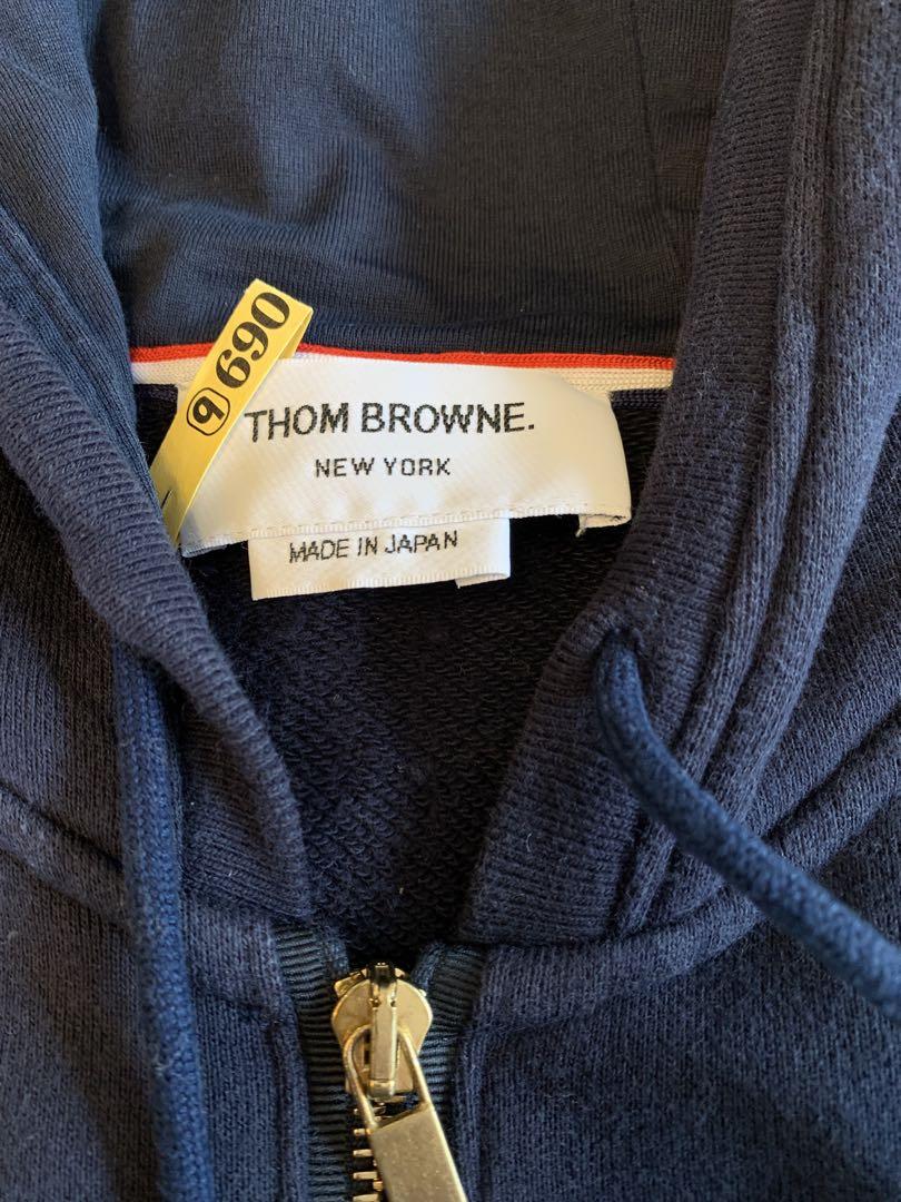 最終値引き・THOM BROWNE パーカー・ネイビー ・セットアップ