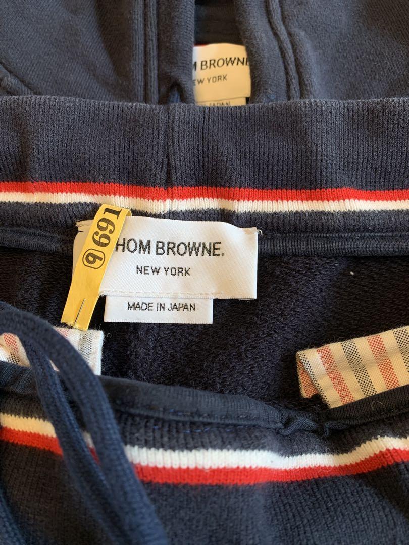 最終値引き・THOM BROWNE パーカー・ネイビー ・セットアップ