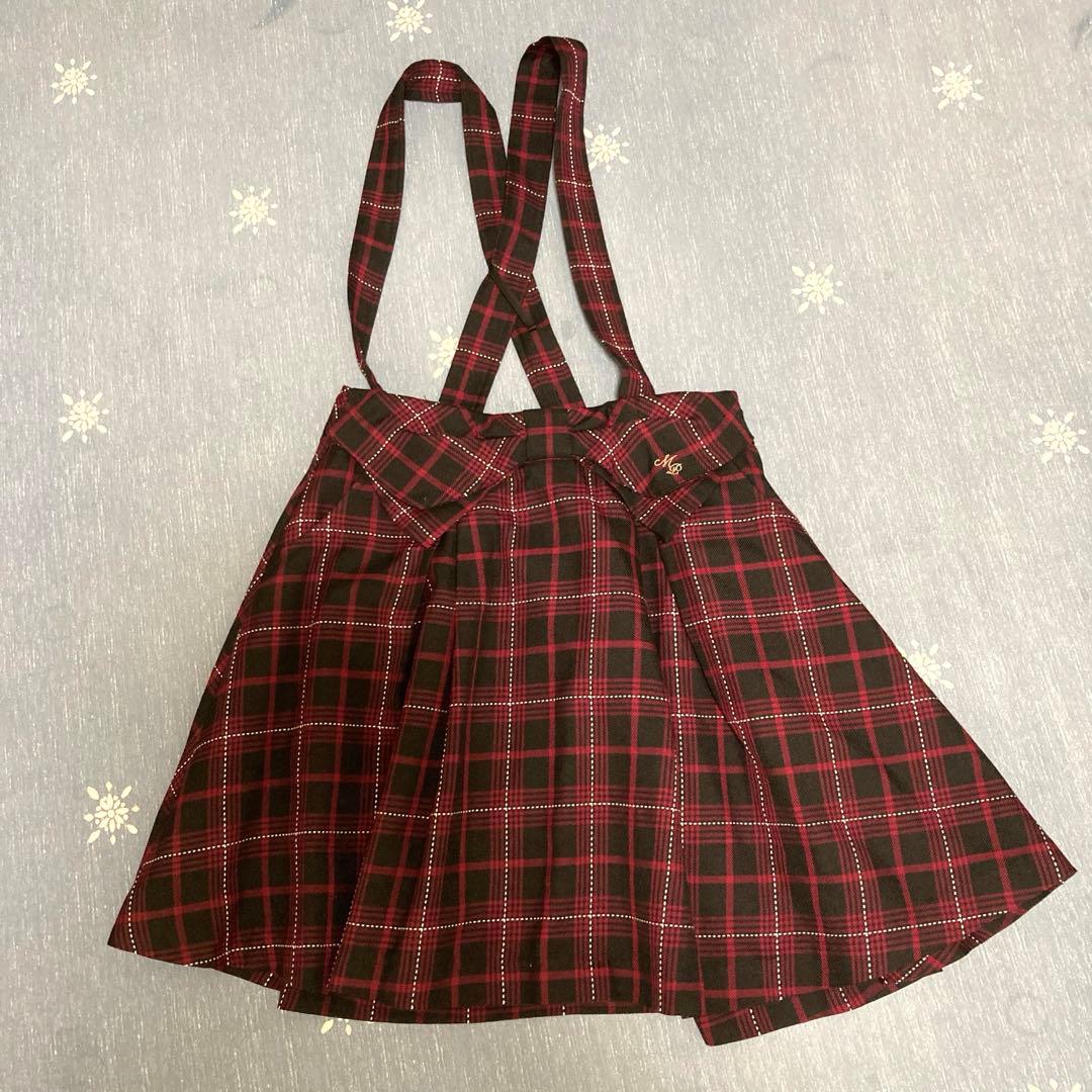 ポンポネットジャケット+メゾピアノスカート(スカート共布の襟リボン付き)