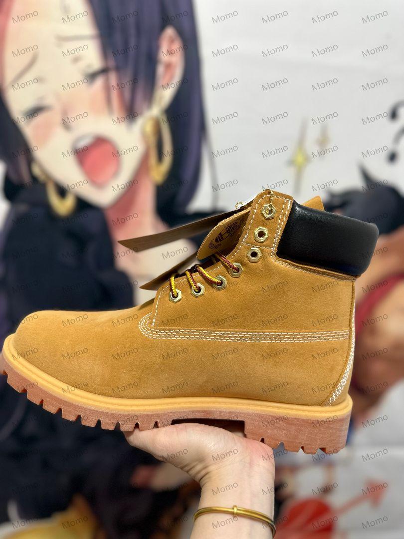 人気  Timberland  ワークブーツ  ベージュ。