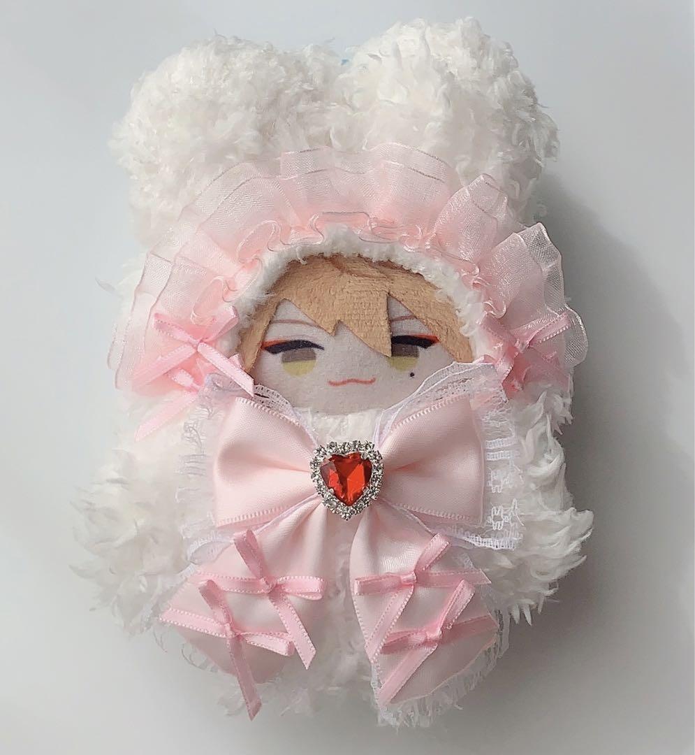 ワンピなど最旬ア！ 10cm ぬい服 韓国（2色セット】10cm ドレス
