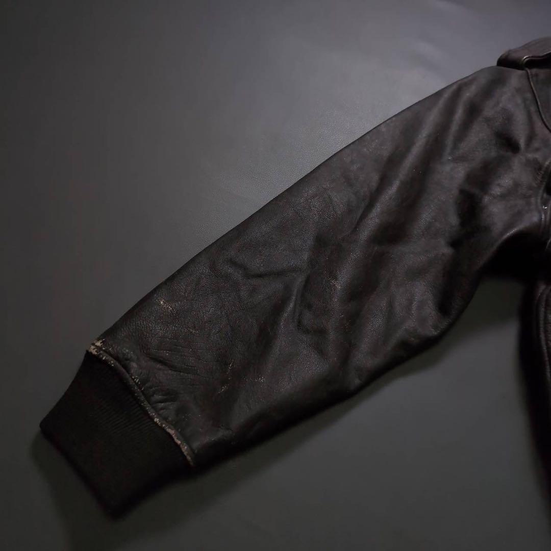 80's vintage FLIGHT JACKET G-1 牛革 フランス製