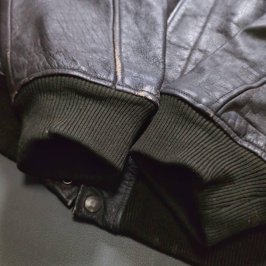 80's vintage FLIGHT JACKET G-1 牛革 フランス製