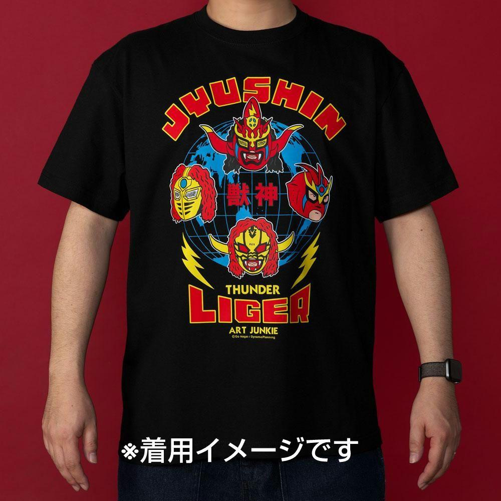 コラボ☆ART JUNKIE×獣神サンダーライガー/世界の獣神Tシャツ XL